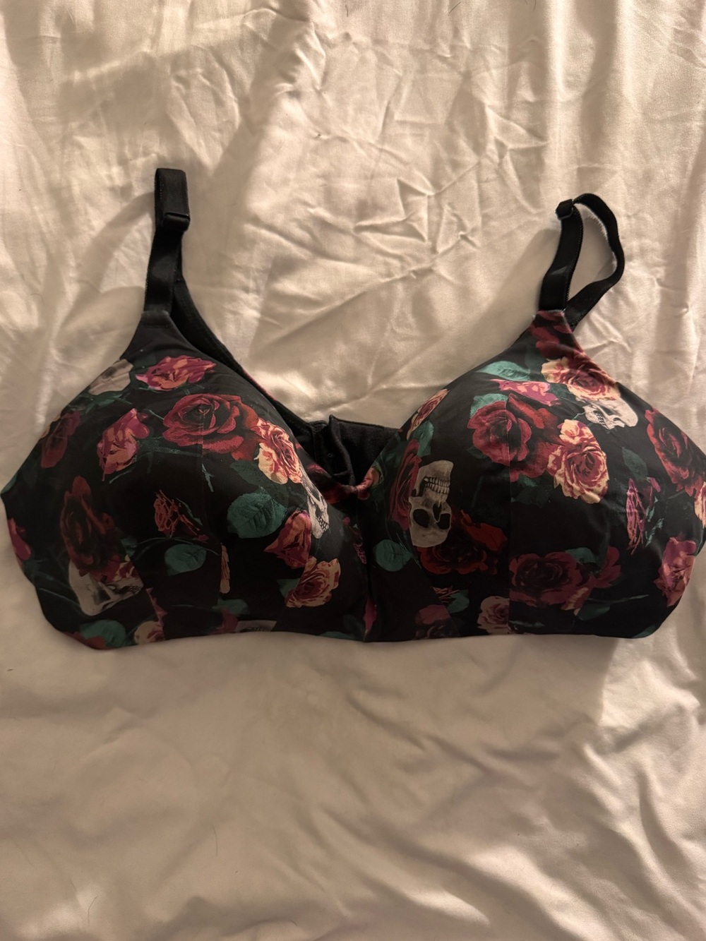 Torrid Skull Roses Wire Free Bra